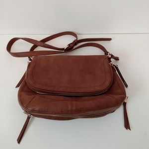 Urban Expression Brown Faux Leather Shoulder Bag